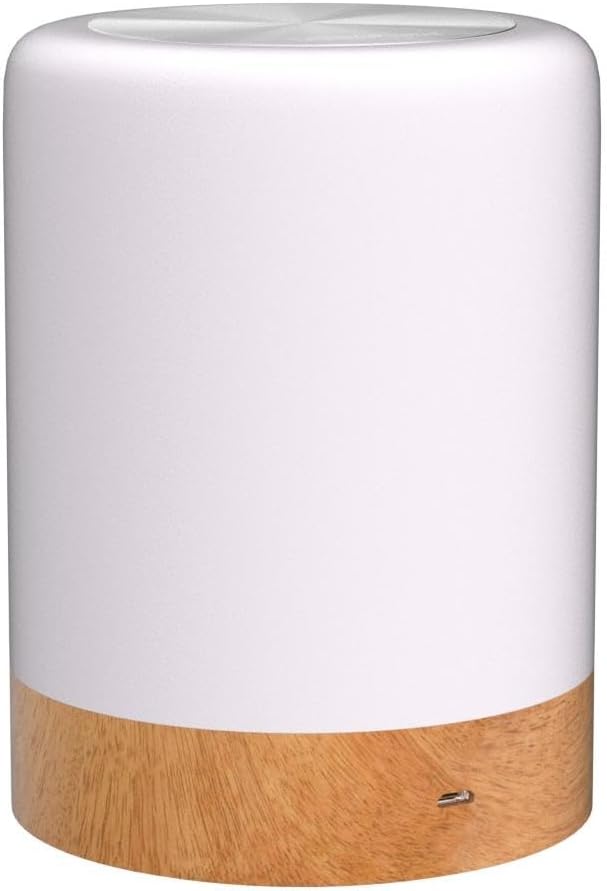Unifun Touch Control Night Light - Rechargeable Bedside Table Lamp with Dimmable Warm White (2800K-3100K) & RGB Color Changing, Portable Co…