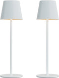 Kakanuo Cordless Table Lamp Rechargeable White - KK 2 Pack 5000mAH Battery Operated Lamp for Table, 3 Color Stepless Dimming Wireless…