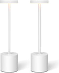 Swinerton White Rechargeable Cordless Table Lamps Set, 5000mAh Battery Powered Wireless Table Light, Portable LED Desk Lamp, 3 Color…