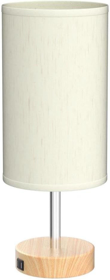 Yarra-Decor Bedside Lamps with USB Port - Touch Control Table Lamp for Bedroom Wood 3 Way Dimmable Nightstand Lamp Set of 2 with Round…