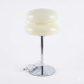 xiaojuande- Double Ball Table Lamp Modern Mushroom Desk Lamp Mid-Century Cloud LED Ambient Lighting Chrome Metal Base Light