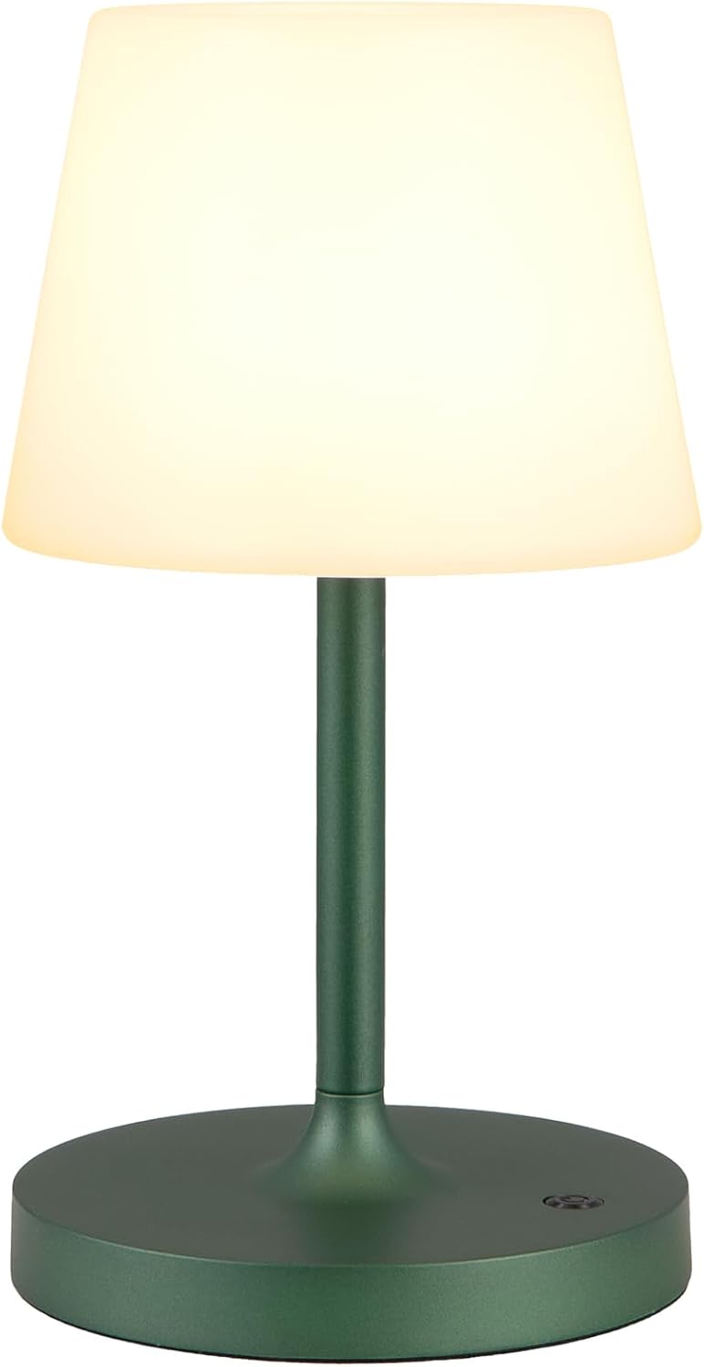 Kakanuo Green Cordless Shower Lamp Waterproof, Rechargeable Cordless Lamp with 4000mAh Battery, Touch Dimmable Table Lamp for Outdoor…