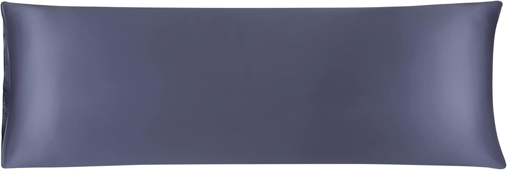 uxcell Body Pillow Cover, 20x60 Inch Slate Gray Silky Satin Body Pillowcases for Hair and Skin, Soft Cooling Smooth Pillow Case with…