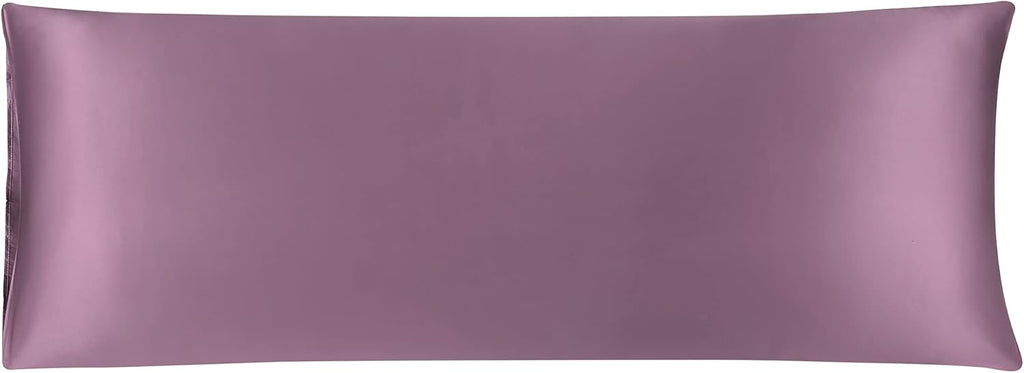 uxcell Body Pillow Cover, 20x54 Inch Mauve Silky Satin Body Pillowcases for Hair and Skin, Soft Cooling Smooth Pillow Case with Envelope…