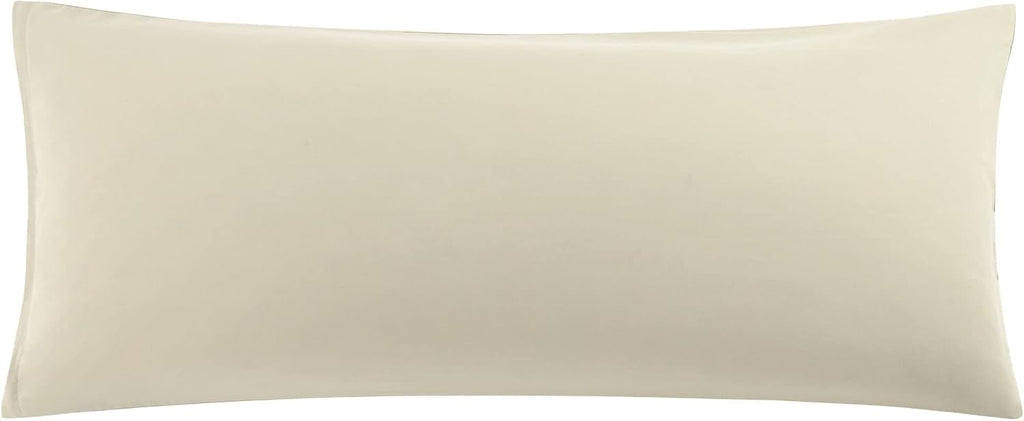 uxcell Soft Microfiber Body Pillow Cover with Zipper Closure, Long Pillow Cases for Body Pillows Weave for 90 GSM Polyester, Khaki Body (20…