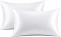 Evolive 100% Rayon Derived from Bamboo Material Cooling Breathable Standard/Queen Pillowcases Pillow Cover 20x30 inches Set of 2 with Envel…