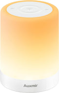 Auxmir Nursery Night Light for Baby, Rechargeable Touch Lamp for Breastfeeding & Diaper Changes, 256 RGB Colors 5 Brightness Levels, 1/2/3H…