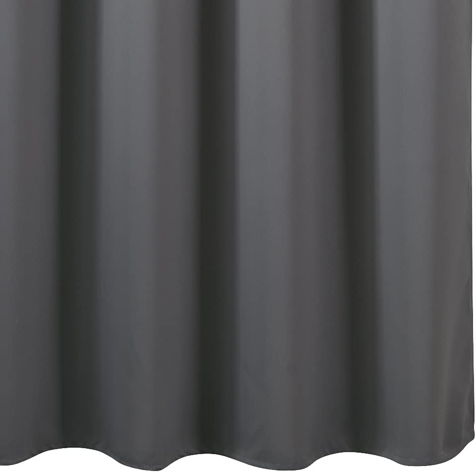 Lemomo Frost Grey Blackout Curtains/52 x 45 Inch Length Kids Curtains/Set of 2 Panels Grommet Bedroom Curtains for Living Room 45 Inch Grey