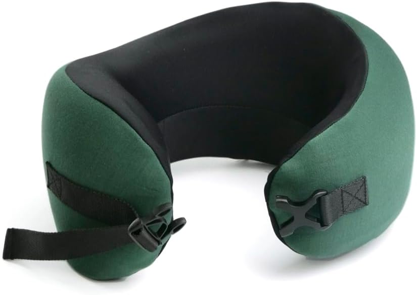 C CUSHION LAB Travel Pillow, Award-Winning Patented Ergonomic Design for Chin & Neck Support Memory Foam Neck Pillow, Compact Airplane…