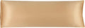 uxcell Body Pillow Cover, 20x60 Inch Gold Silky Satin Body Pillowcases for Hair and Skin, Soft Cooling Smooth Pillow Case with Envelope…