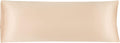 uxcell Body Pillow Cover 20x54 Inch Champagne Silky Satin Body Pillowcases for Hair and Skin Luxury Cooling Soft Smooth Washable