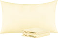 Ntbay King Pillowcase Set - 2 Pack Brushed Microfiber 20x36 Pillowcases - Soft, Wrinkle-Free, Fade-Resistant, Stain-Resistant, Ivory Pillow…