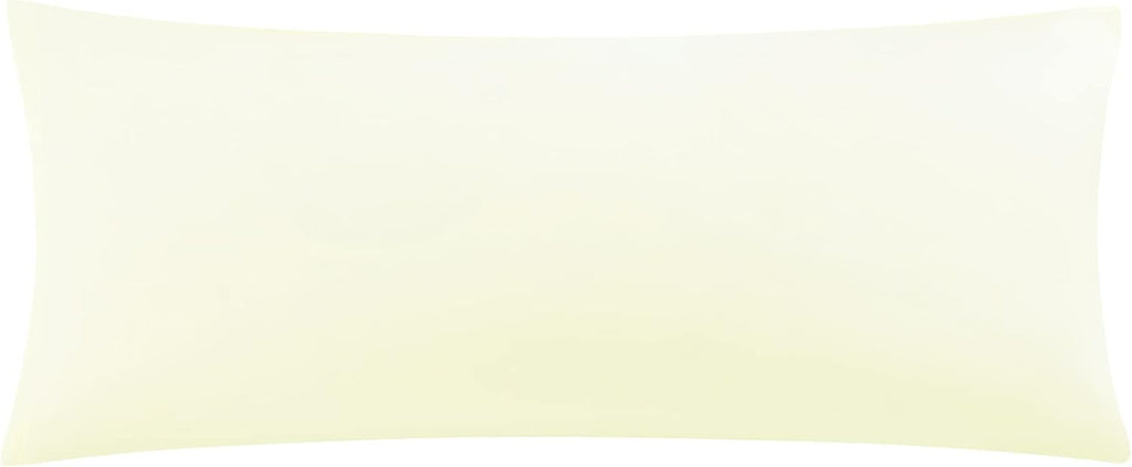 uxcell Soft Microfiber Body Pillow Cover with Zipper Closure, Long Pillow Cases for Body Pillows Weave for 90 GSM Polyester, Cream Body (20…