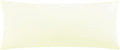 uxcell Soft Microfiber Body Pillow Cover with Zipper Closure, Long Pillow Cases for Body Pillows Weave for 90 GSM Polyester, Cream Body (20…