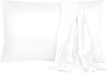 uxcell 2 Pack Silk Satin Pillowcase for Hair and Skin, Cool, Silky, Soft Breathable Pillow Cases Queen Size 20x30 Inch Sateen Pillowcase Sn…