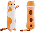 shangman Lovely Plush Cat Doll Cute Cartoon Soft Stuffed Kitten Long Throw Sleeping Pillow Toy Gift for Kids Girlfriend Multiple Size…