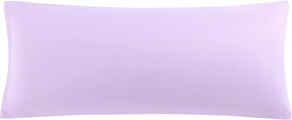 uxcell Soft Microfiber Body Pillow Cover with Zipper Closure, Long Pillow Cases for Body Pillows Weave for 90 GSM Polyester, Violet Body (2…