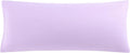 uxcell Soft Microfiber Body Pillow Cover with Zipper Closure, Long Pillow Cases for Body Pillows Weave for 90 GSM Polyester, Violet Body (2…