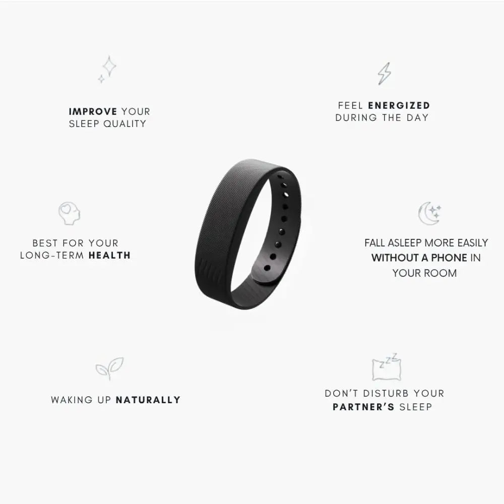 LED Digital Alarm Clock Watch Adjustable Snooze-Proof Alarm Bracelet with Running Pedometer Waterproof Vibrating Alarm