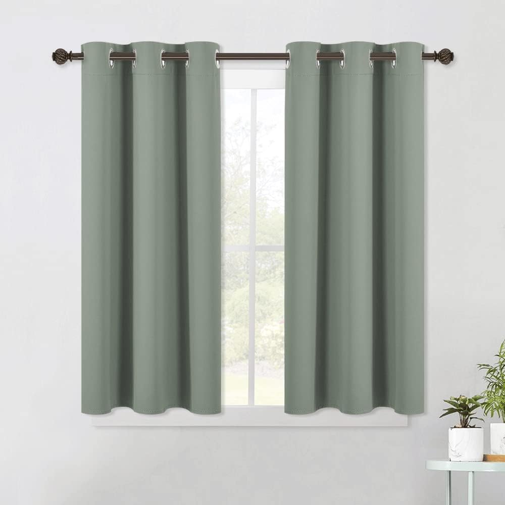 NICETOWN Modern Blackout Curtains Noise Reducing, Thermal Insulated and Privacy Room Darkening Drape Panels for Boy's Guest Room Door…
