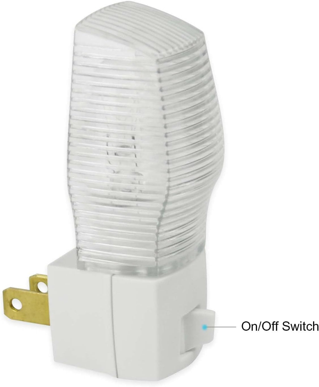 OSKOS 6 Pack Plug in Night Light with Manual On/Off Switch, 7W Incandescent Bulb Included, ETL Listed