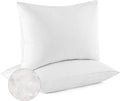 Bafode Goose Down Feather Pillows, Soft Bed Pillows Queen Size Set of 2, 100% Soft Cotton Shell, Gusseted Hotel Pillows for Back, Stomach or…