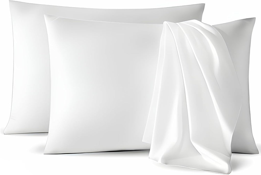 Micropuff Standard Size Pillow Cases, Open End - 2 Pack - Soft and Breathable Hypoallergenic Pillow Cover. Pillowcase Protects Against…