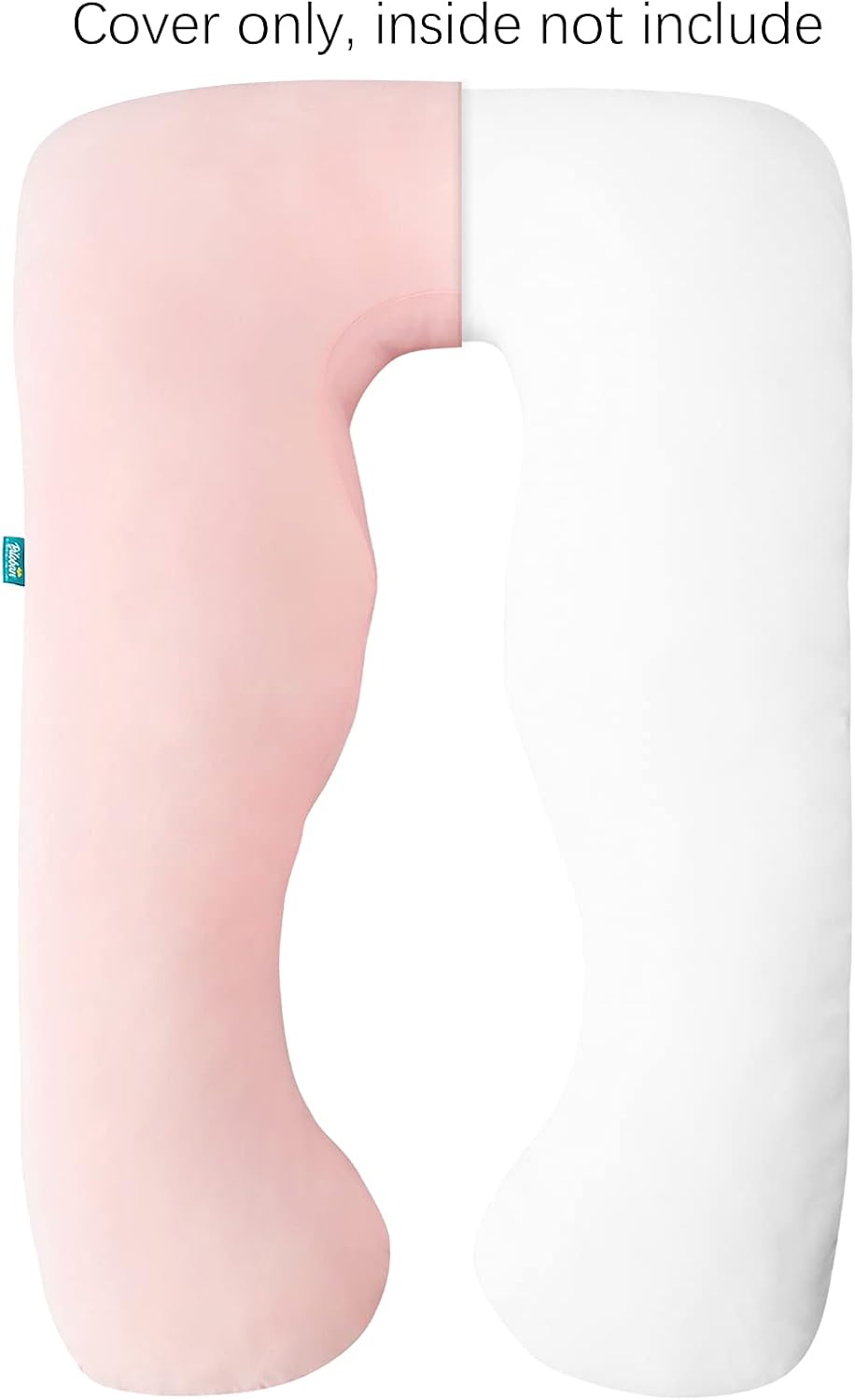 Pregnancy Pillow Cover U-Shaped 100% Cotton (ONLY Pillowcase), Super Soft Replacement Cover for Maternity Pillow, Full Body Pregnancy…