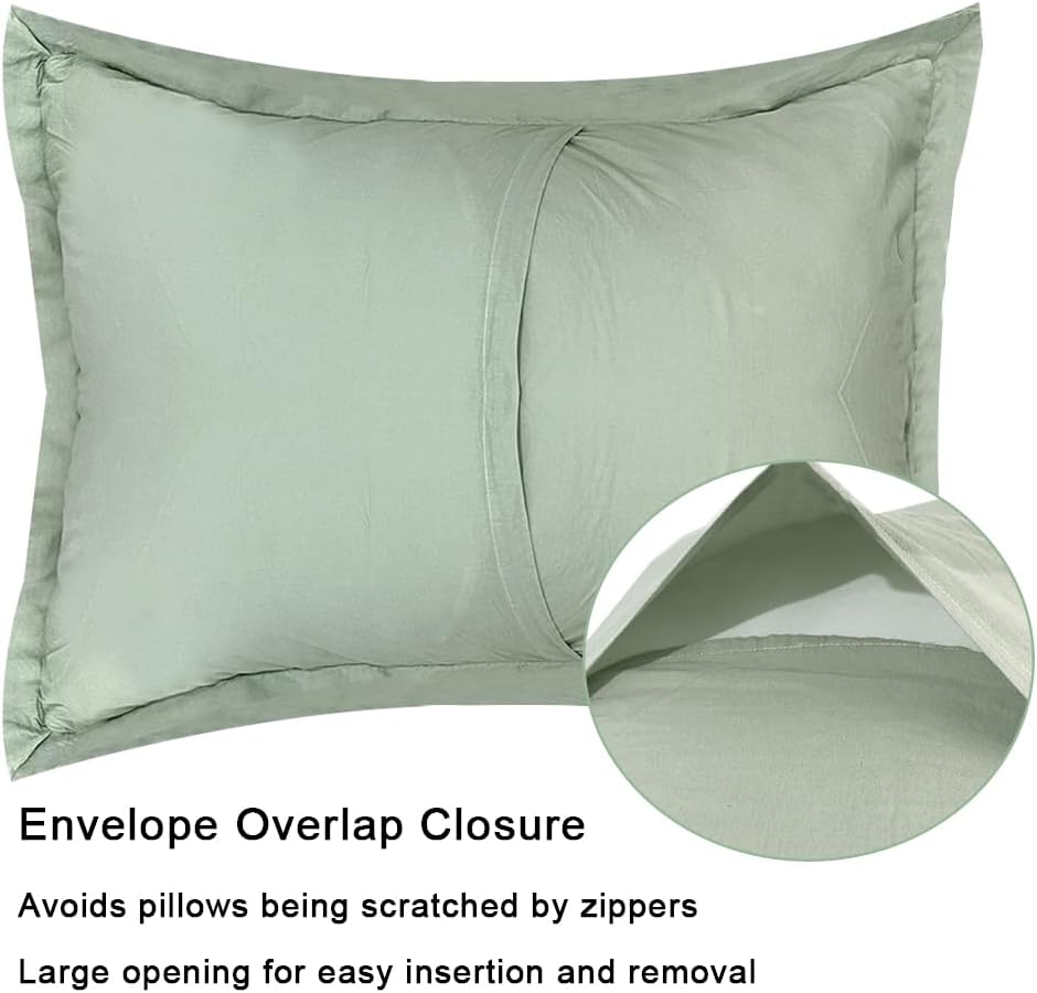 Cocoploceus Standard Pillowcase Set of 2 20X26 Pillow Covers Cotton Bed Pillow Shams Soft Decorative Pillow Cases with Envelope Closure, Sa…