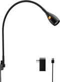 acegoo Wall Mounted Minimalist Bedside Reading Light, Wooden Headboard Mount Flexible Neck Book Light, Handy Lamp Head Switch, CRI 98+…