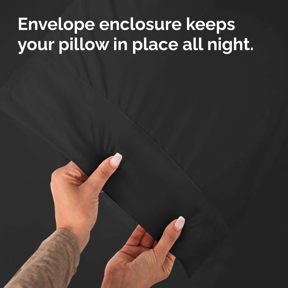 CGKUnlimited Queen Pillow Cases - 2 Pack - Super Soft Pillowcase Covers - Envelope Enclosure - Hotel Quality Pillow Protectors - Wrinkle Fr…