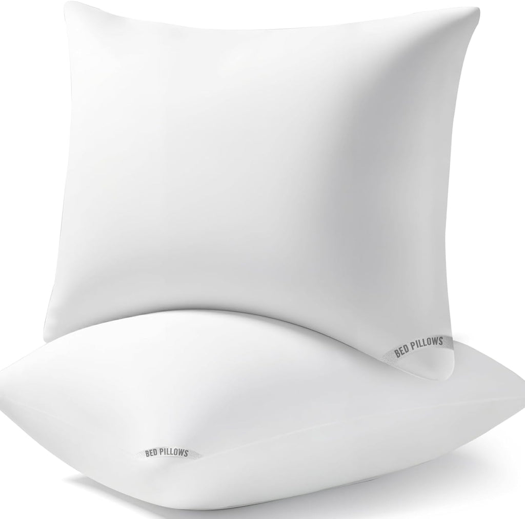 Piwaal Luxury Hotel Pillows for Sleeping 2 Pack, Bed Pillows Standard Size Set of 2, Down Alternative Filling, Pillows for Back, Stomach and…