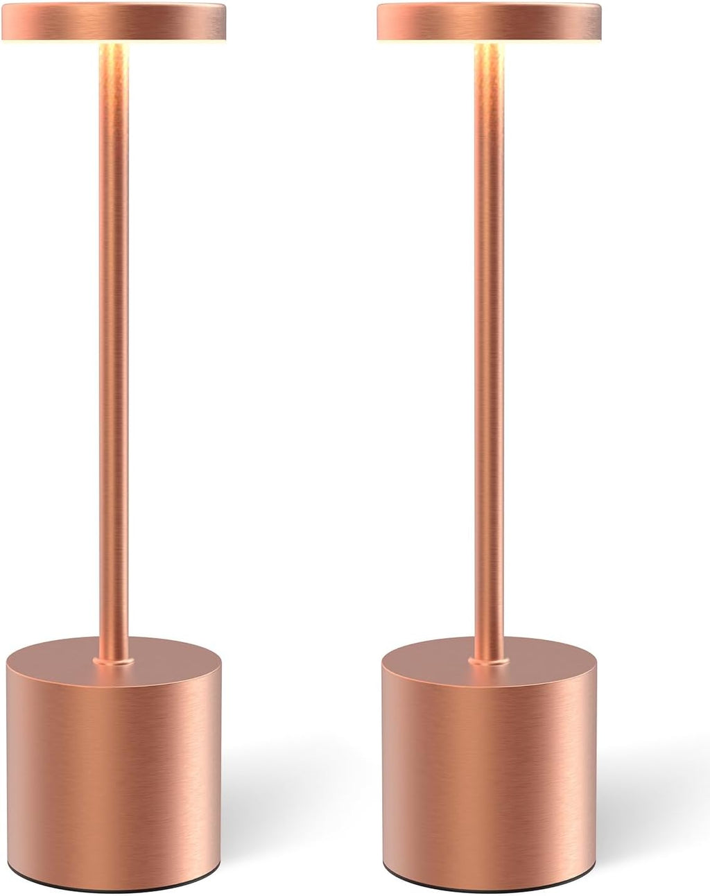 Cordless Table Lamps Rechargeable Set of 2, Portable LED Desk Lamp, 5000mAh Battery Powered Wireless Table Light - 3 Color Dimmable…