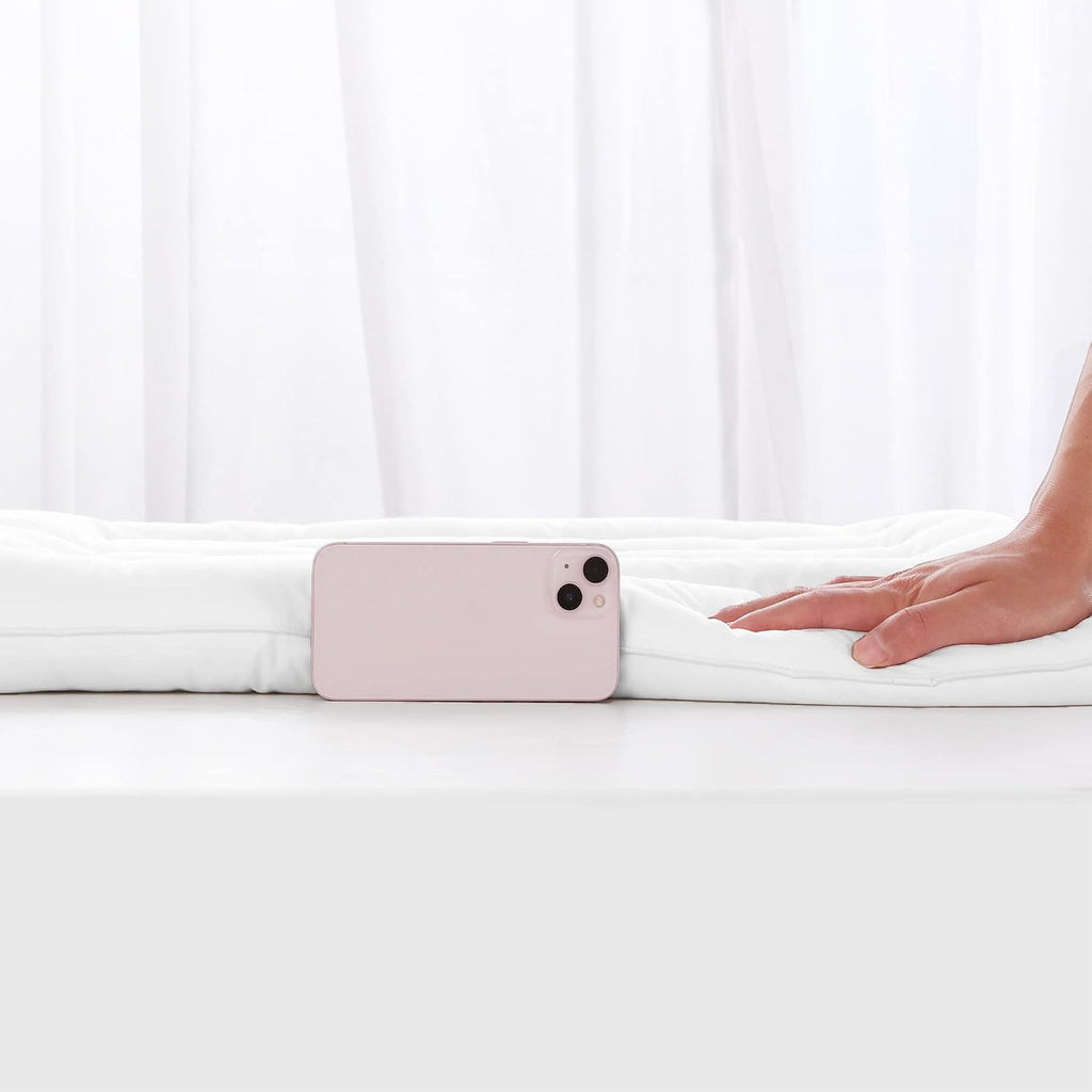 Hombys Body Pillow for Adult Extra Large Thin Stomach Sleeper Bed Pillows for Sleeping with Cotton Cover-Ultra Thin Low Profile, White…