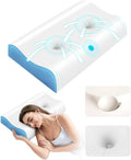 Tskuiqi Cervical Pillow for Neck - Contour Pillow Memory Foam Pillows for Sleeping, Double Ear Relief Zones Neck Pillow, 6CM Enhance…