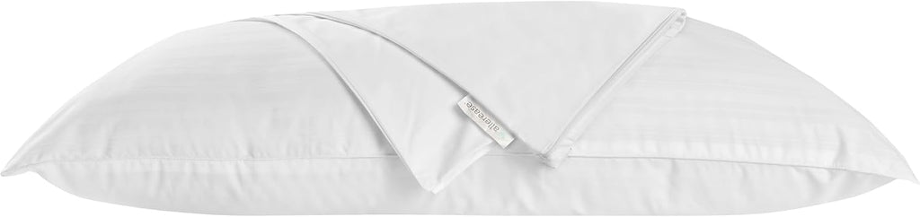 AllerEase Hot Water Wash Breathable Advanced Protection Machine Washable Durable Zippered Pillow Protector, Standard/Queen Size 2 Pack…
