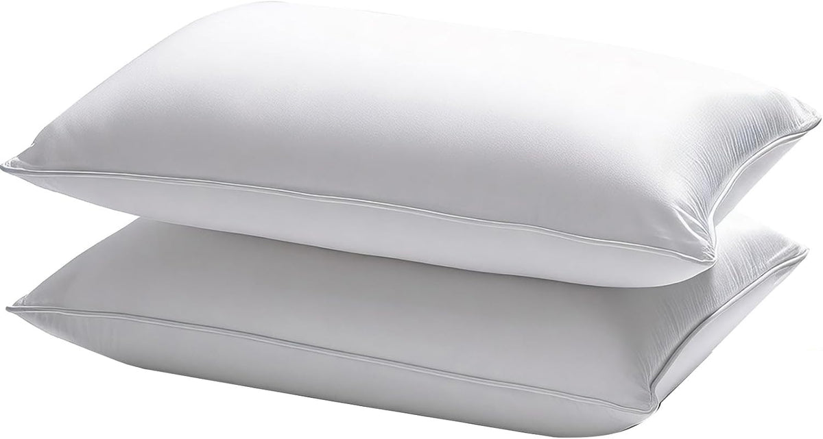 Waterproof Pillow Protectors with Zipper 4 Pack Dust Proof Moisture Proof Sweat Proof Pillow Case Cover Protector Soft Cozy White King…