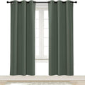NICETOWN Dark Mallard Blackout Drape 72 inches Long for Nursery Home Fashion Thermal Insulated Blackout Room Darkening Curtain/Drapery…