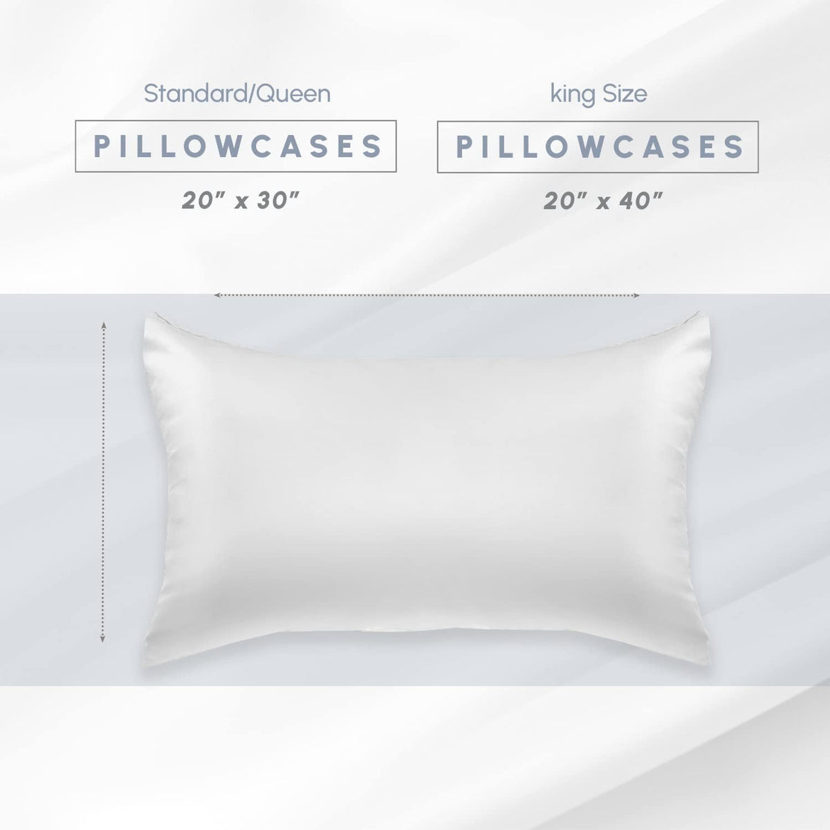 Elegantcomfort Elegant Comfort 2-Pack Cooling Viscose Satin Pillowcase Set with Hidden Zipper Closure, Silky Smooth for Hair and fabric…