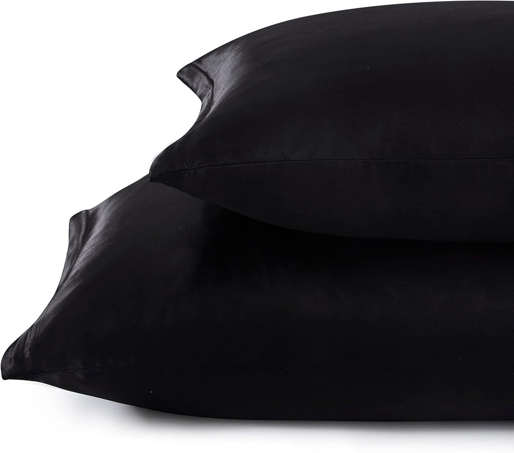 Satin Pillowcase Set of 2 -Silky Pillow Cases for Hair and Skin, 2 Pack Similar to Silk Pillow Covers with Envelope Closure, Gifts for…