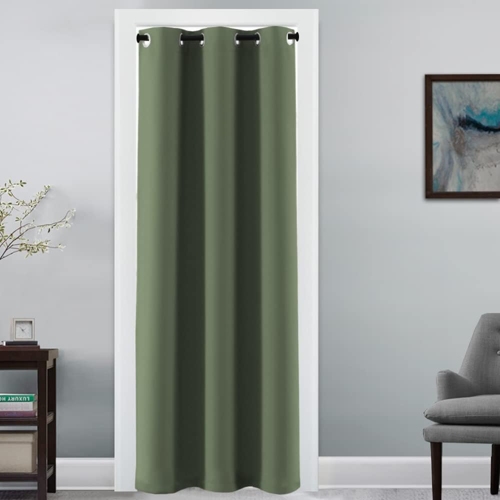 H.VERSAILTEX Doorway Curtain Blackout Closet Door Curtain Room Divider Window Treatment Curtain for Bedroom Thermal Insulated P…