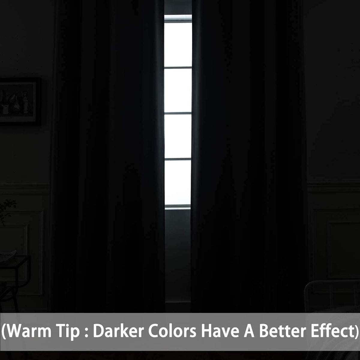 Yakamok Blackout Curtains Room Darkening Thermal Insulated Window Panels, Solid Grommet Top Drapes for Bedroom/Living Room(62Wx96L, Light…
