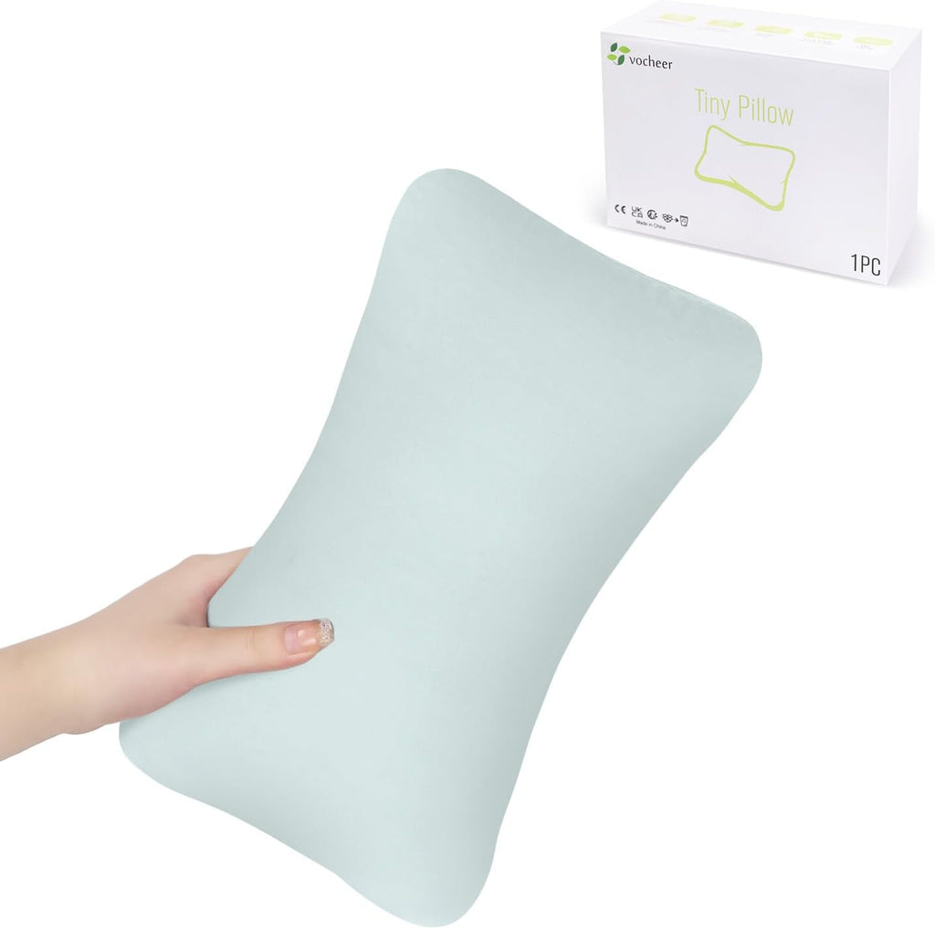 vocheer Small Pillows for Sleeping, 11"x7" Mini Pillow for Travel, Tiny Pillow for Neck, Lumbar, Knee, Wrist, Pets, Cotton Small Back Pillo…