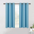 NICETOWN Thermal Insulated Curtains Blackout Draperies, Window Treatment Solid Grommet Room Darkening Drape Panels for Bedroom (Teal…
