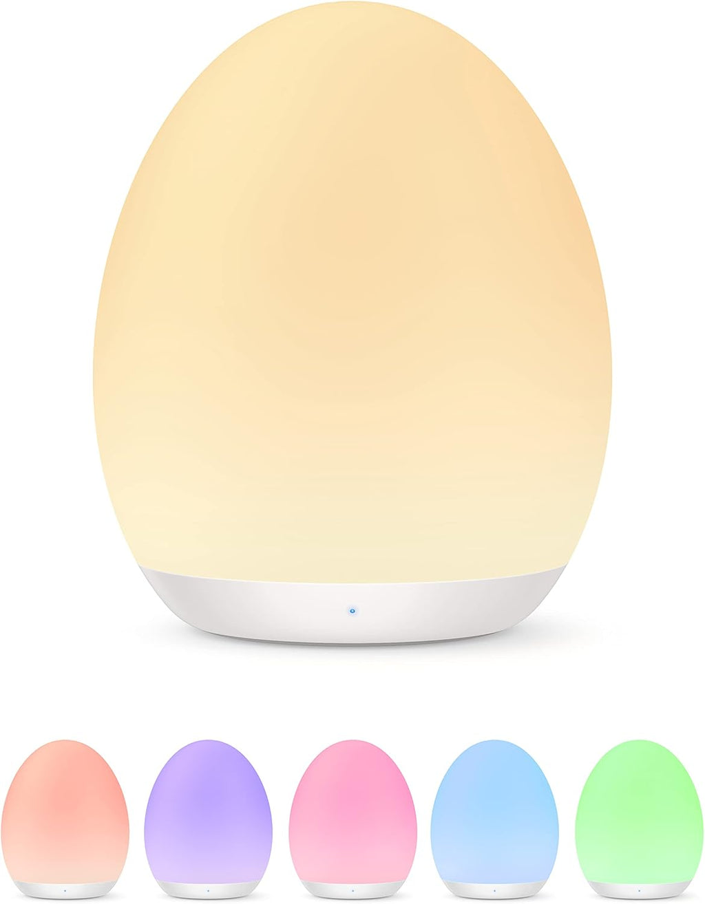 Night Light for Kids, Baby Night Light with 7 Colors Changing Mode & Stepless Dimming, Nursery Night Light BPA Free, Rechargeable Egg…