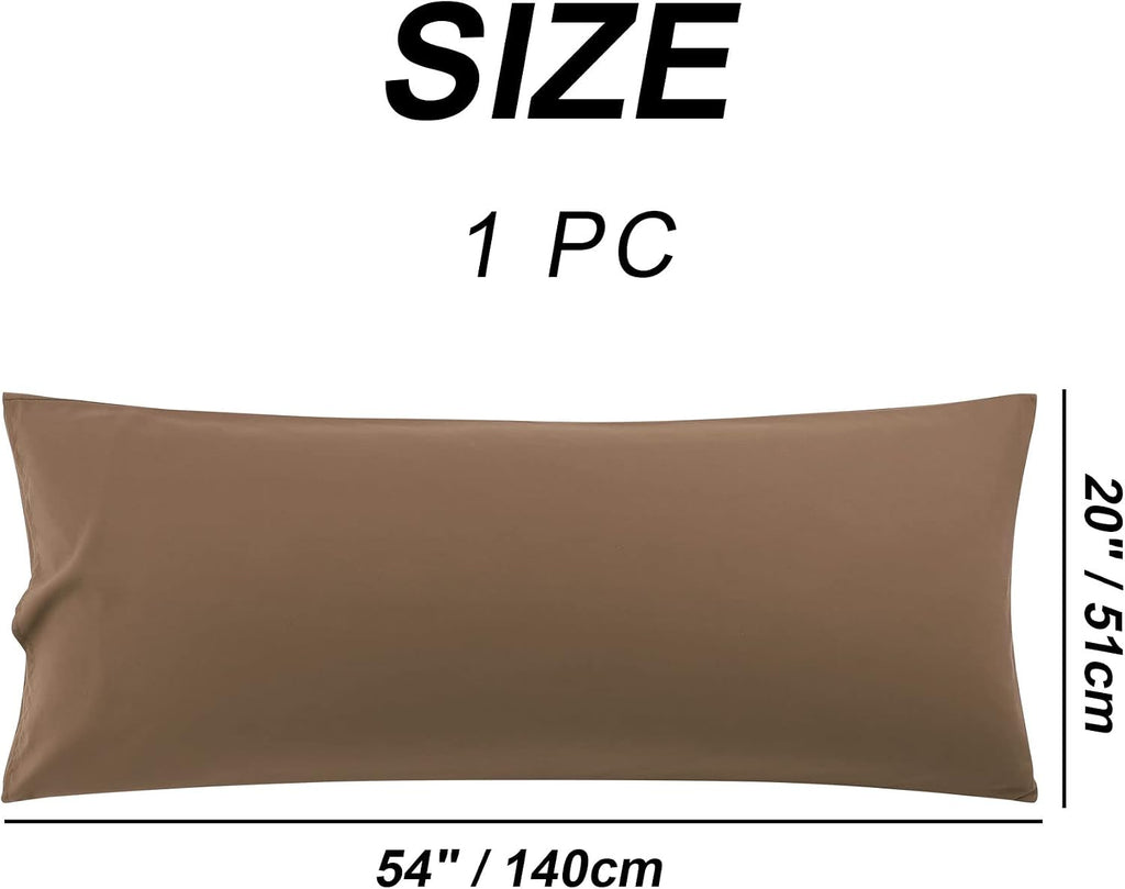 uxcell 100% Microfiber Body Pillow Cover | 1800 Thread Count Pillowcase | Soft Pillow Case with Envelope Closure | 90 GSM Ployester | No Wr…