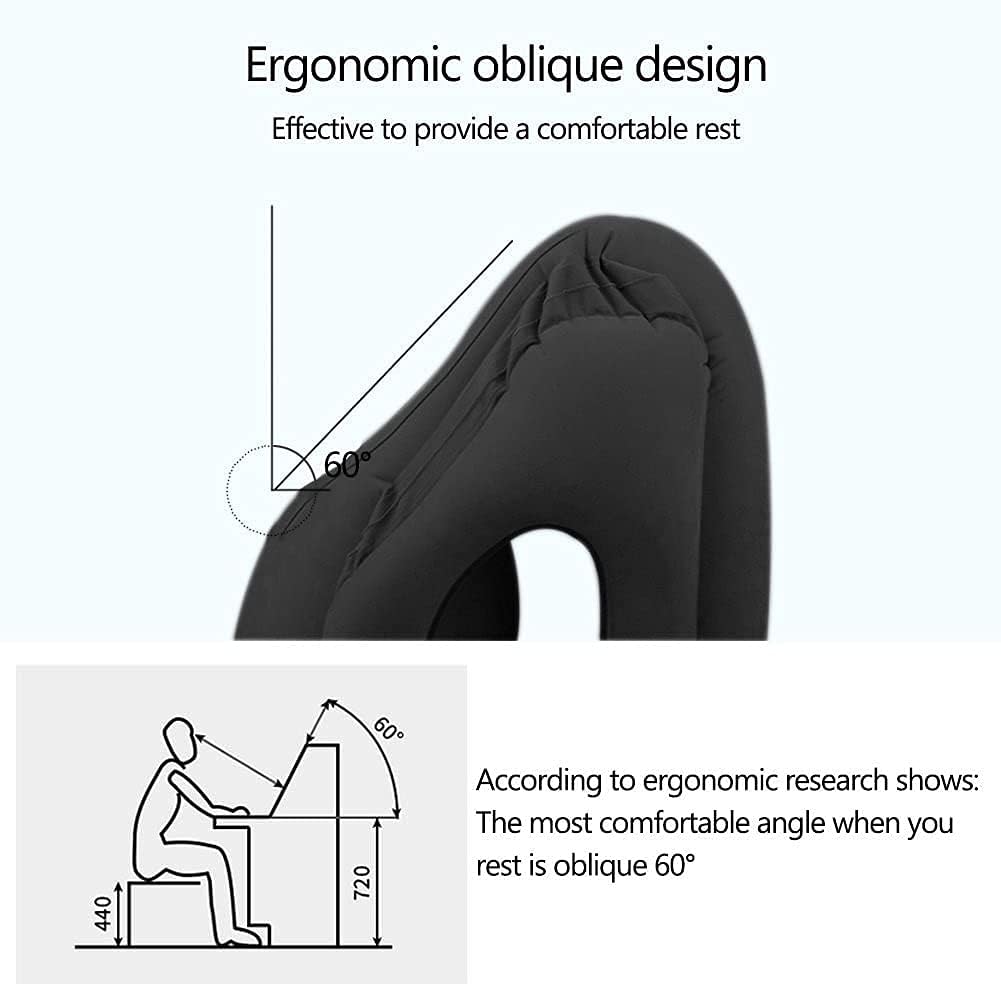 Inflatable Travel Pillows for Airplane, Blow Up Neck Pillow for Sleeping, Airplane Travel Essentials for Long Flight Support Head, Neck…