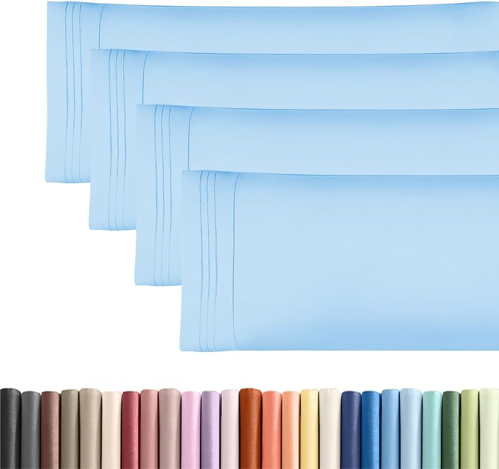 Body Pillowcases Set of 4-20x54 Long Body Pillow Case - Soft Body Pillow Cover for Sleeping & Side Sleepers - Comfy, Breathable & Fade…