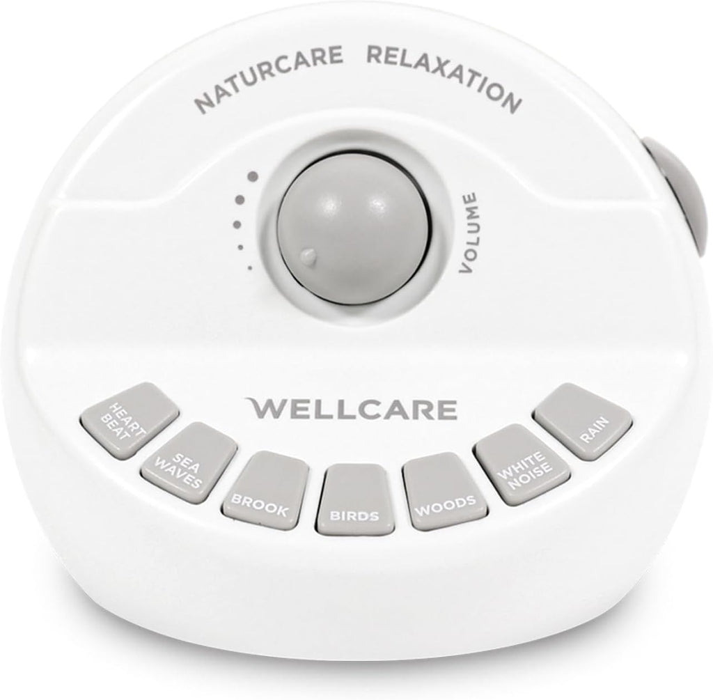 WELLCARECarearoundyou WELLCARE - Naturcare Sound Relaxation: 7 Nature Sound Machine with White Noise, for Babies and Adults, Step…