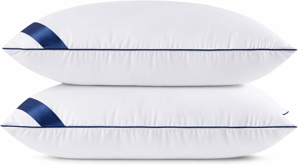 Meoflaw Pillows King Size Set of 2, Soft Microfiber King Pillows with Hollow Fiber, Hotel Quailty Bed Pillows for Sleeping 2 Pack for Back, St…